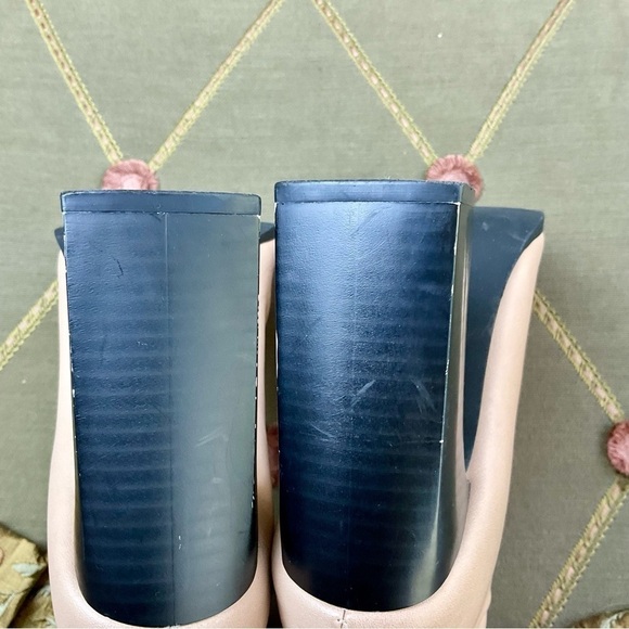 Just Fab Boots in Two Toned Beige and Black with High Heel Mid Calf (5.5) - Picture 7 of 8